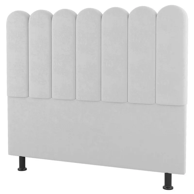 Cabeceira Cama Box Solteiro Lana 90cm Sintético Branco - Desk Design