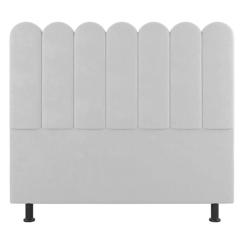 Cabeceira Cama Box Casal King Size Lana 195cm Sintético Branco - Abmaza