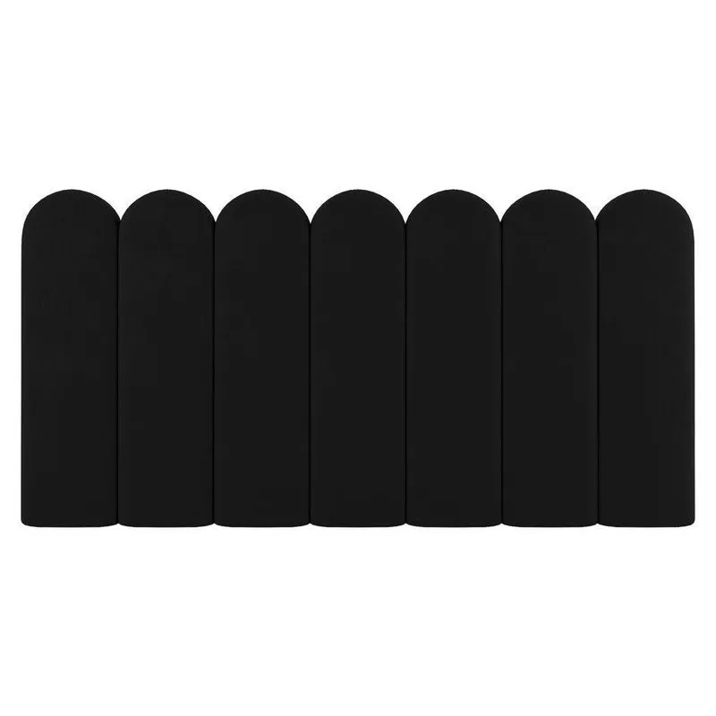 Painel Cabeceira Cama Box Solteiro Lana 90cm Linho Preto - Abmaza
