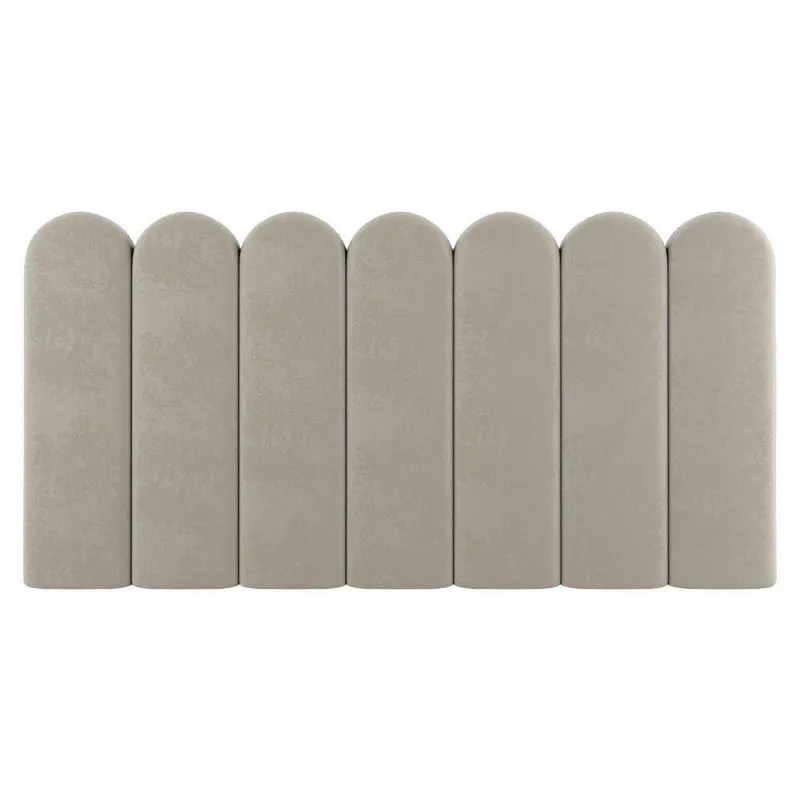 Painel Cabeceira Cama Box Casal King Size Lana 195cm Linho Bege - Abmaza