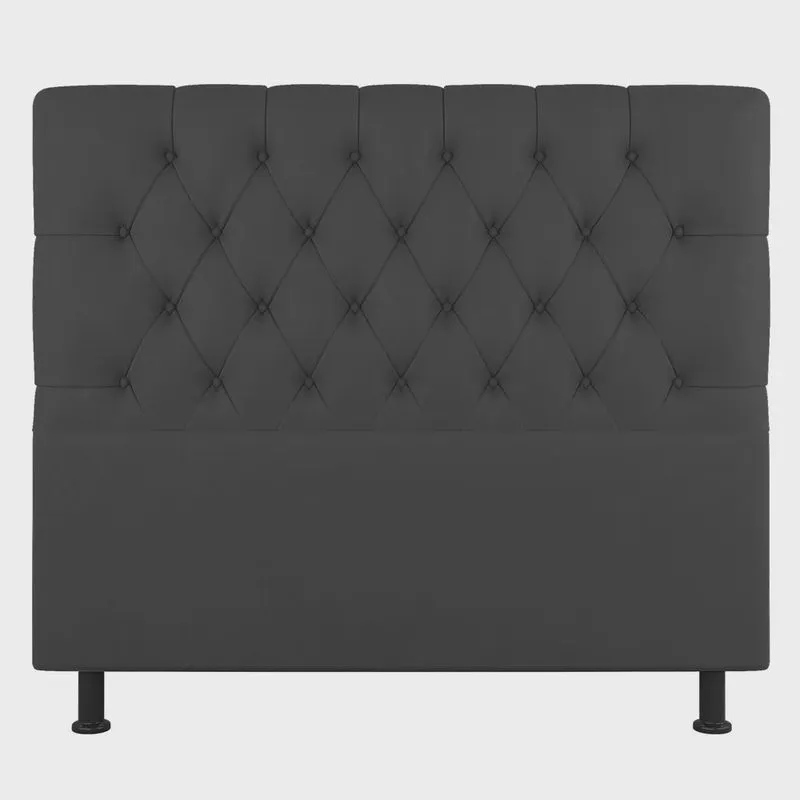 Cabeceira Cama Box Casal Queen Size Nice 160cm Linho Cinza - Abmaza