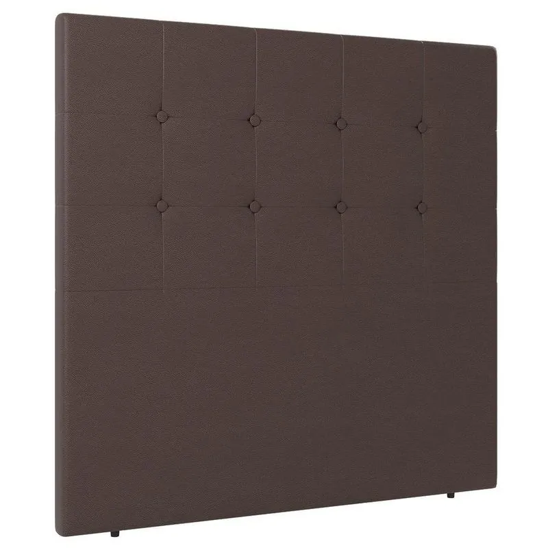 Cabeceira Cama Box Solteiro Luana 90cm Sintético Marrom - Abmaza