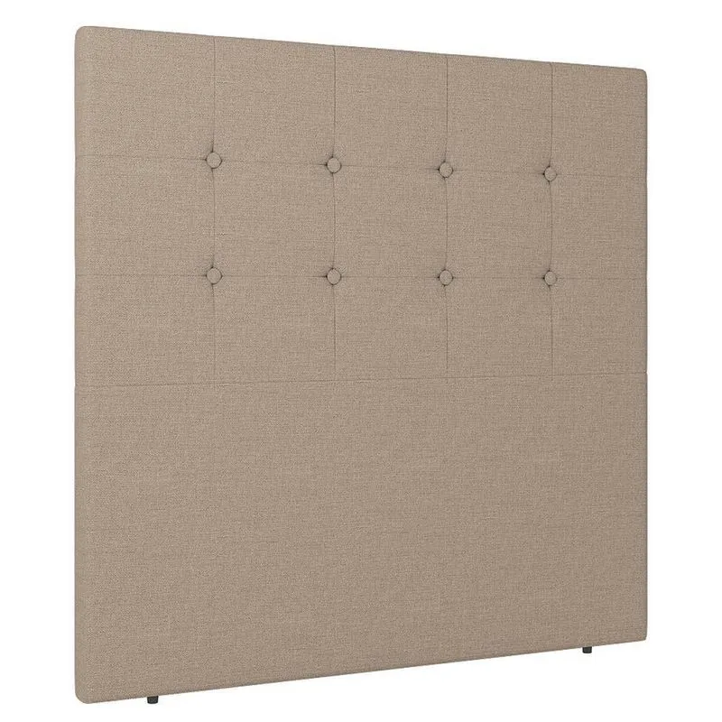 Cabeceira Cama Box Casal King Size Luana 193cm Linho Bege
