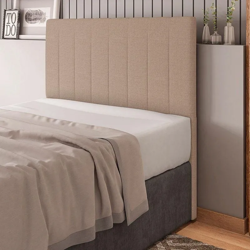 Cabeceira Cama Box Casal Queen Size Ivana 160cm Linho Bege - Abmaza