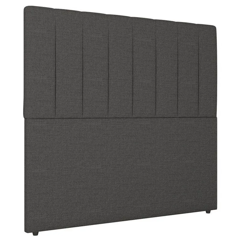 Cabeceira Cama Box Casal Queen Size Ivana 160cm Linho Cinza