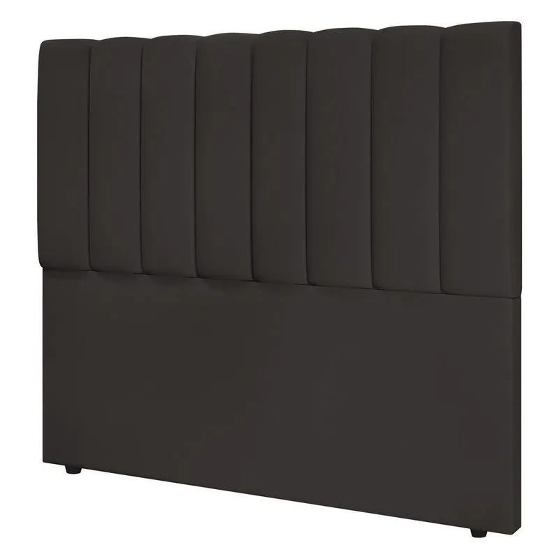 Cabeceira Cama Box Casal Queen Size Kharla 160cm Veludo Marrom - Abmaza