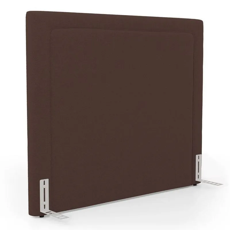 Cabeceira Cama Box King Size Alba 195cm Com Frame Bouclé Marrom - Abmaza