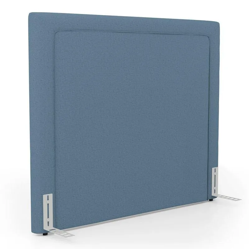 Cabeceira Cama Box King Size Alba 195cm Com Frame Linho Azul - Desk Design