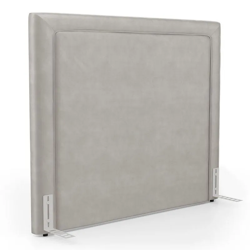 Cabeceira Cama Box King Size Alba 195cm Com Frame Veludo Bege Claro - Desk Design