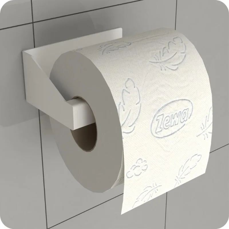 Porta Papel Higiênico Adesivo Colar Na Parede Branco df