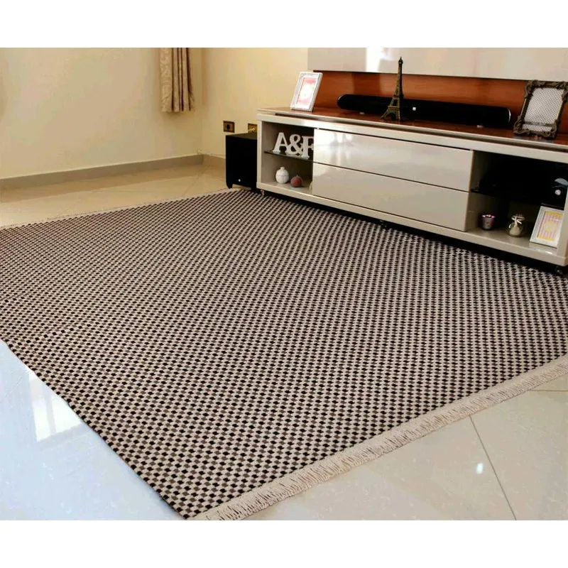 Tapete 3 Metros 100% Algodão Tapete Grande Para Sala Tabaco