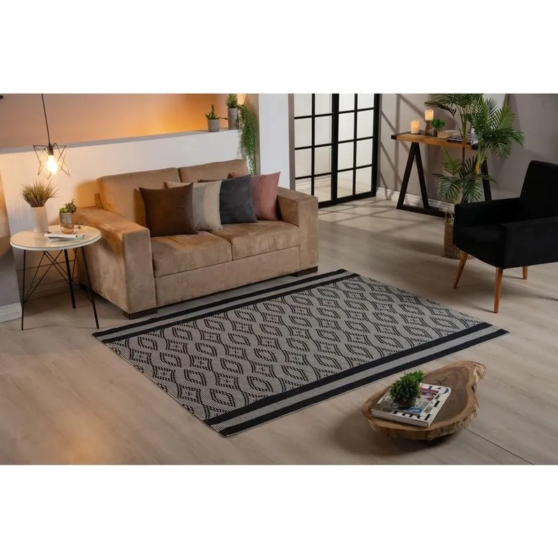 Tapete Tear Grande Sala 100% Algodão Antialérgico 2M X 1,4M