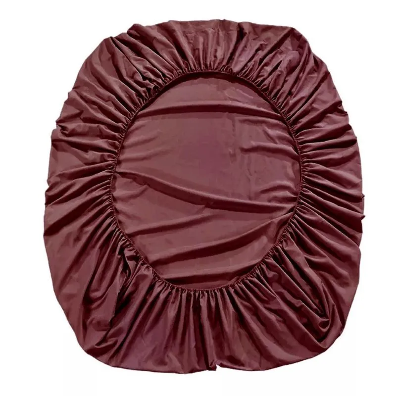Lençol Casal 40Cm Altura Tecido Marsala 260 Fios Pelitizado