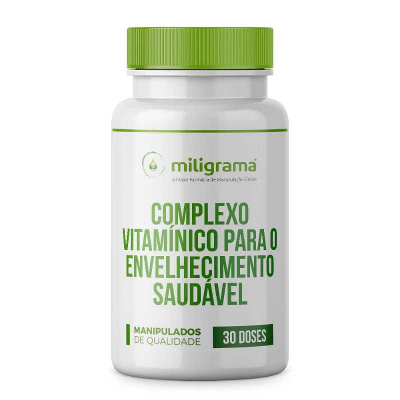Complexo Vitamínico para o Envelhecimento Saudável - Preventivo e Repositório 30 doses Complexo Vitamínico para o Envelhecimento Saudável - Preventivo e Repositório 60 doses