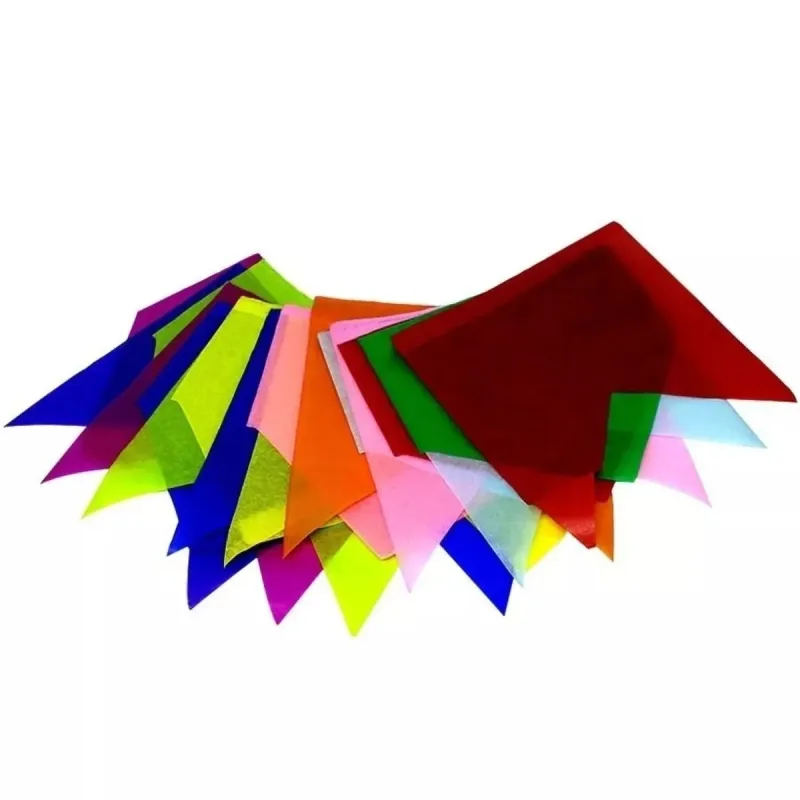 Bandeirinha de Papel Seda Real 18x17cm com 10 Metros em 18 Bandeirolas