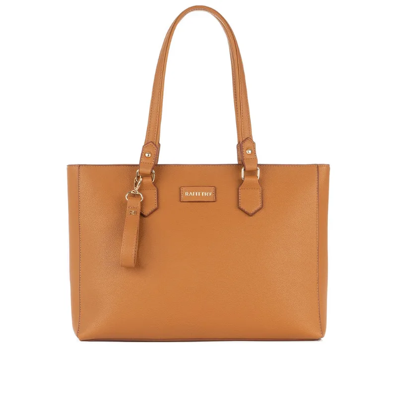 Bolsa Feminina Rafitthy Tote Grande Caramelo - U