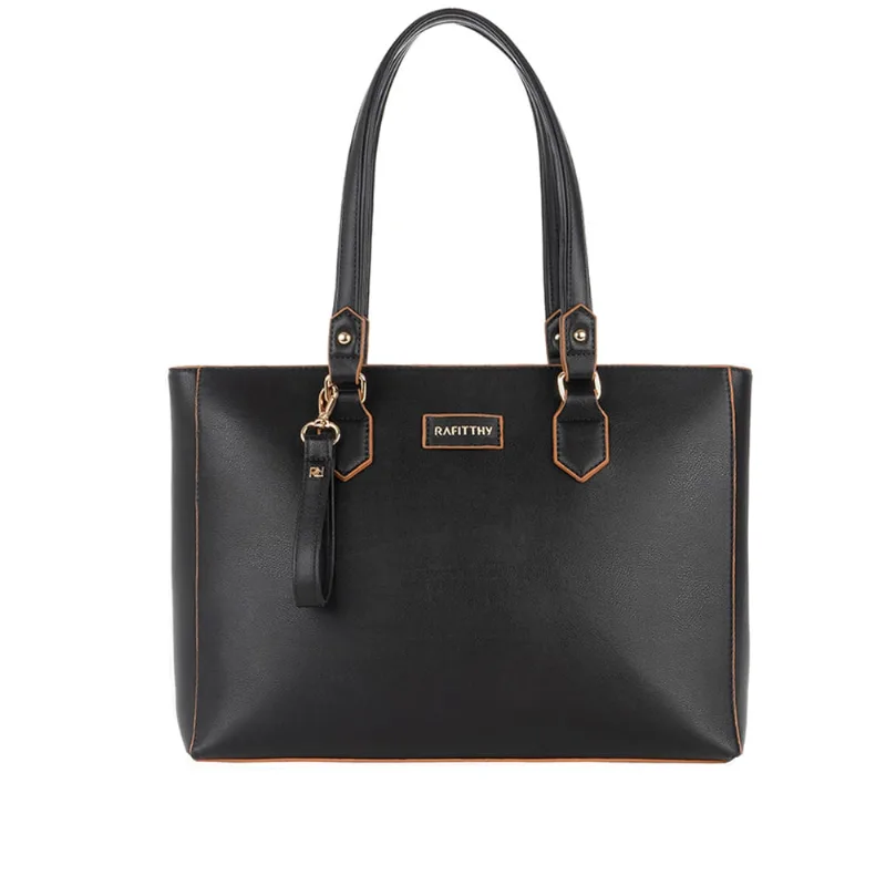 Bolsa Feminina Rafitthy Tote Grande Preto - U
