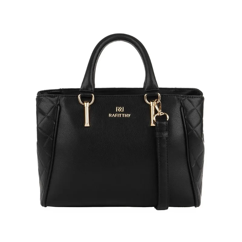 Bolsa Feminina Rafitthy Média Detalhe Matelassê Preto - U