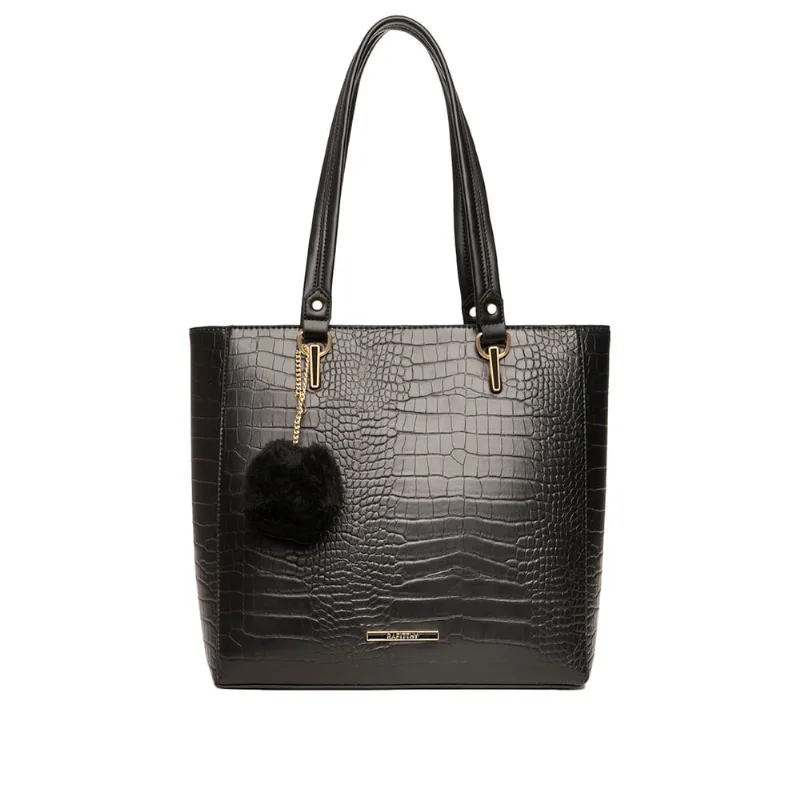 Bolsa Feminina Rafitthy Tote Grande Preta - U