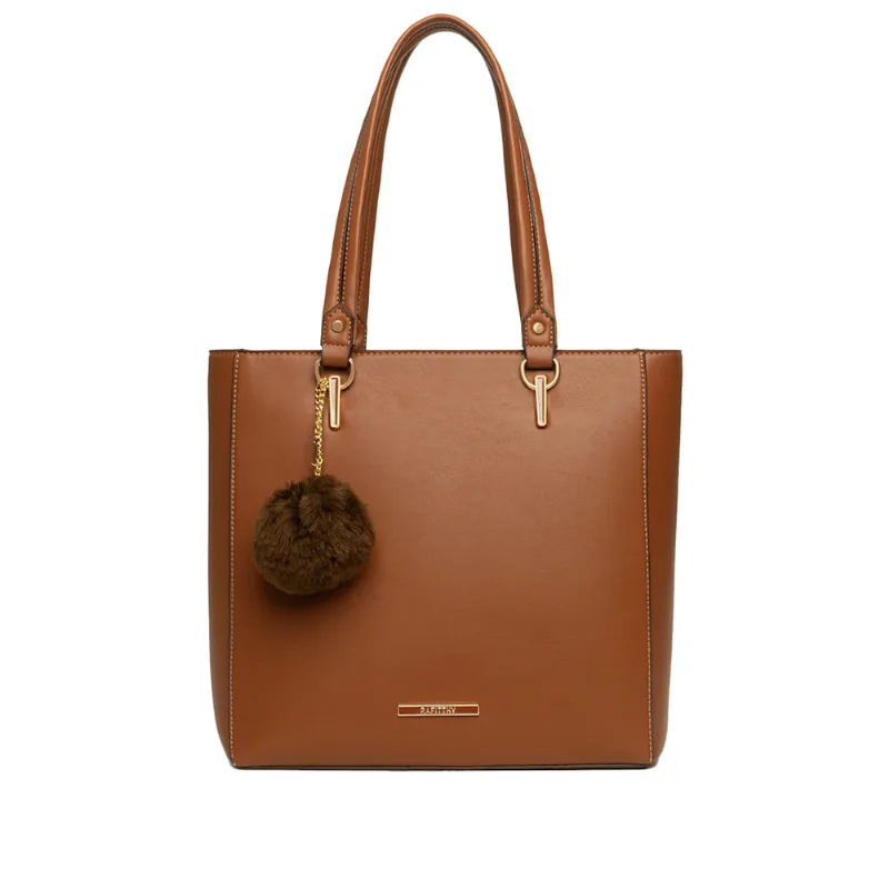 Bolsa Feminina Rafitthy Tote Grande Caramelo - U