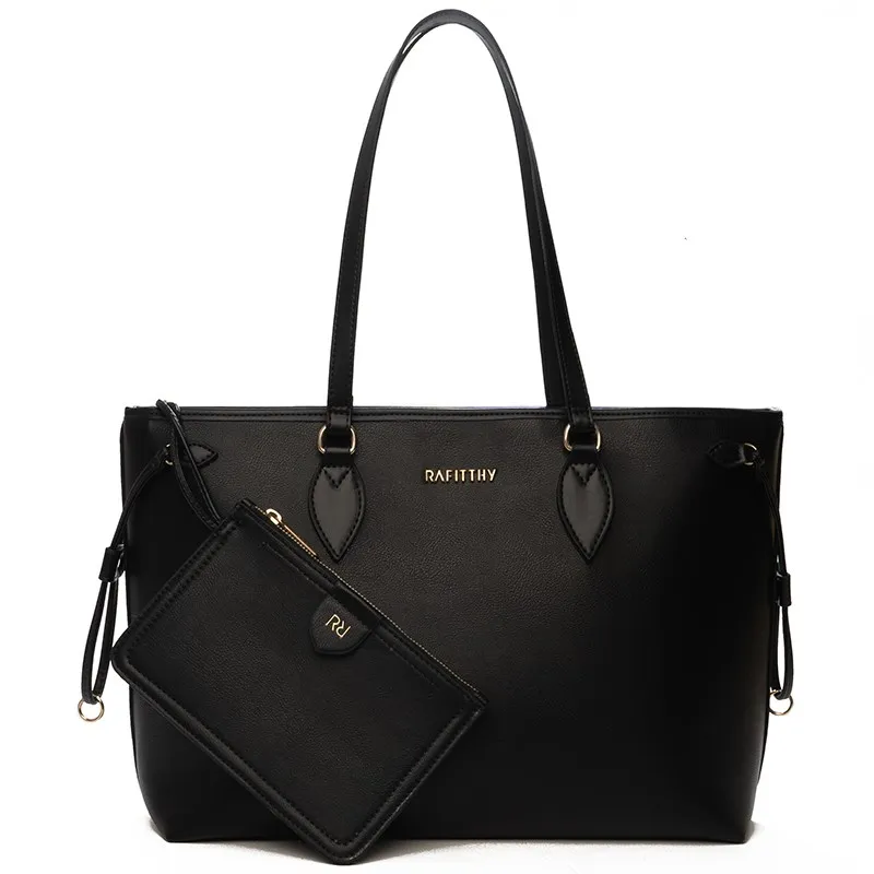 Bolsa Tote Feminina Shopper Ombro Rafitthy 28.24140 Preto