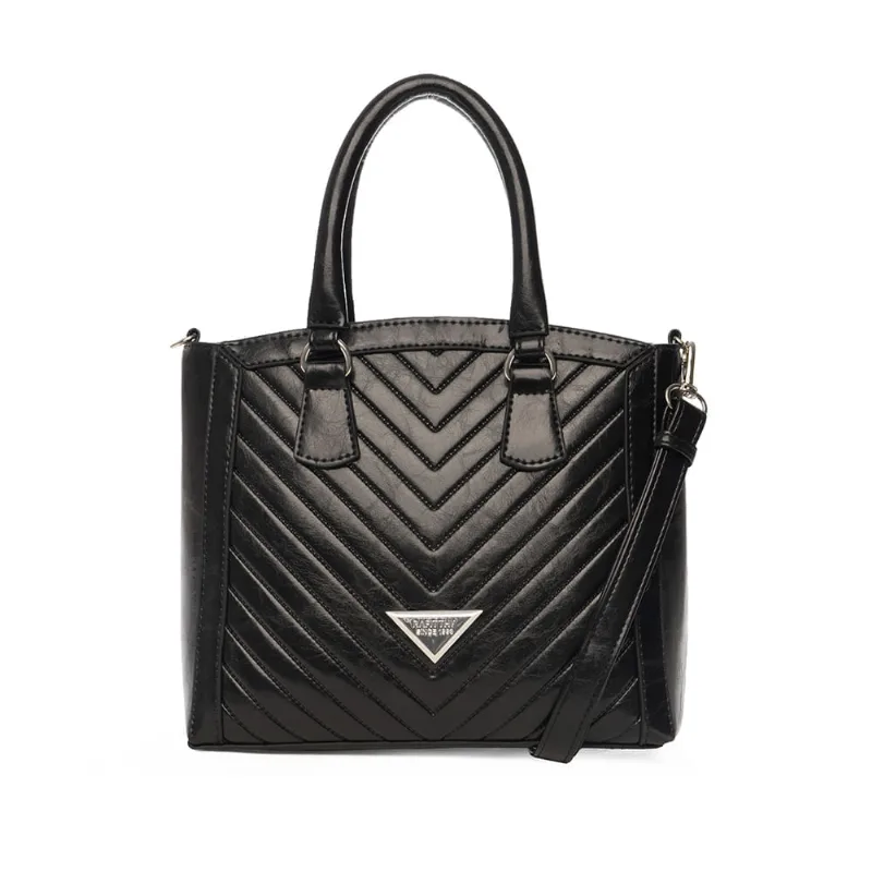 Bolsa Feminina Rafitthy Tote Média Textura Preta - U