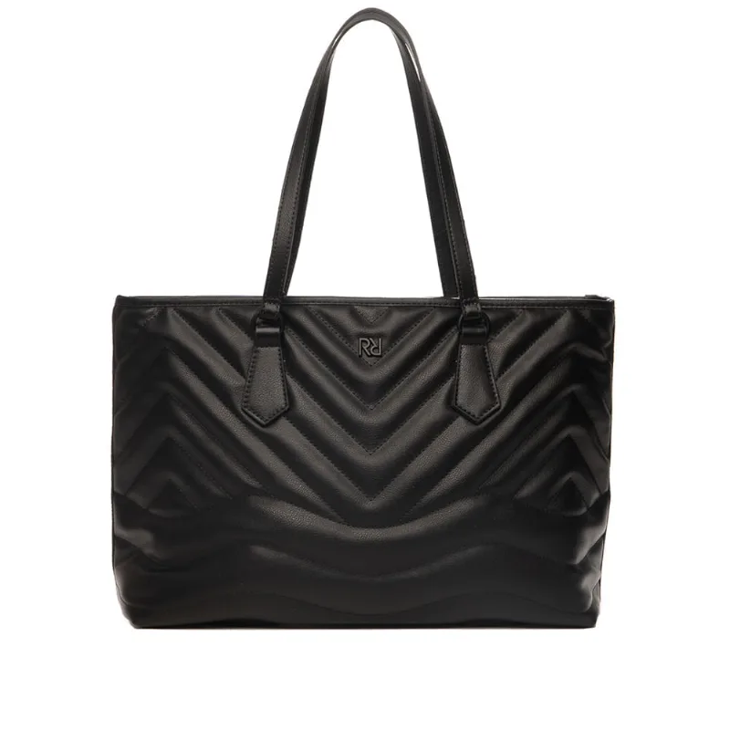 Bolsa Feminina Rafitthy Tote Matelassê Grande Preto - U