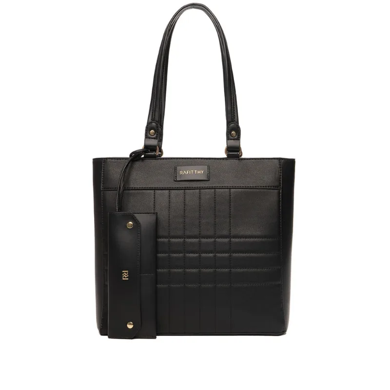 Bolsa Feminina Rafitthy Tote Tiracolo Grande Preto - U