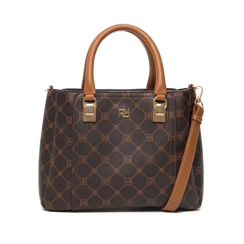 Bolsa Feminina Rafitthy Transversal e Tiracolo Marrom - U