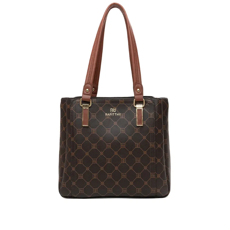 Bolsa Feminina Rafitthy Média Monograma Café - U