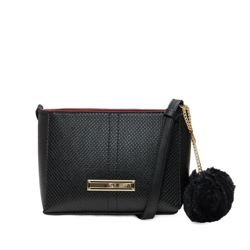 Bolsa Feminina Rafitthy Transversal Preta - U