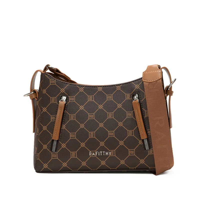 Bolsa Feminina Rafitthy Tote Transversal Marrom - U
