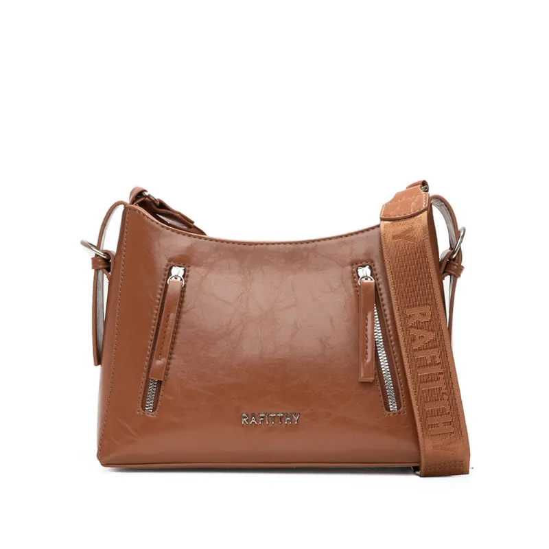 Bolsa Feminina Rafitthy Transversal Marrom - U