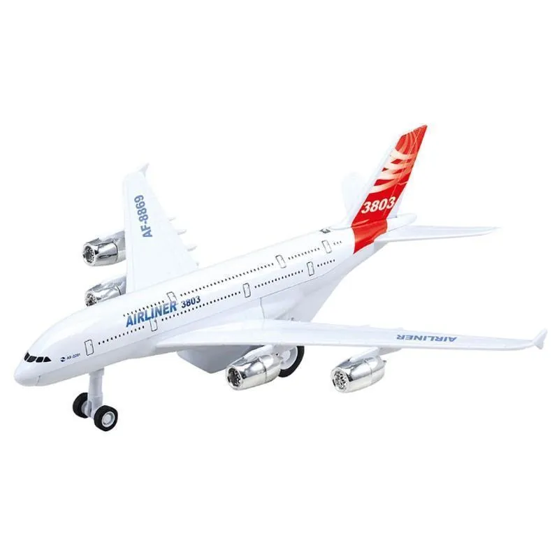 Avião De Brinquedo Airliner Com Luz E Som - Shiny Toys