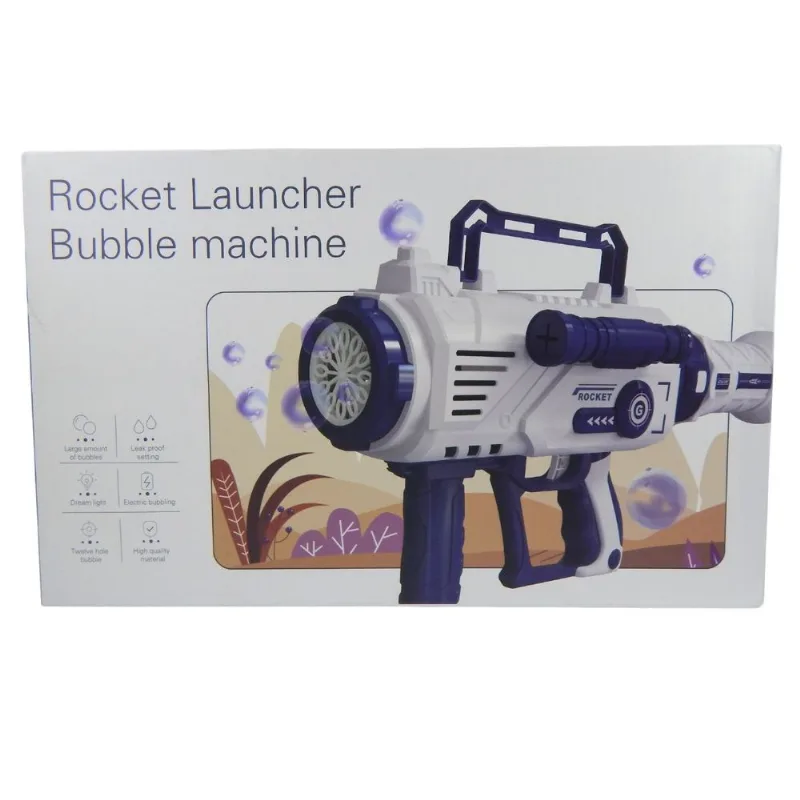 Bazooka Lançadora de Bolhas de Sabão com Luz Shiny Toys 001412
