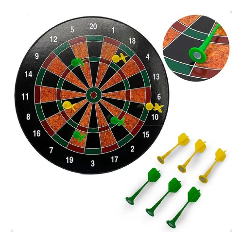 JOGO DE DARDO TABULEIRO MAGNETICO 40.5 CM