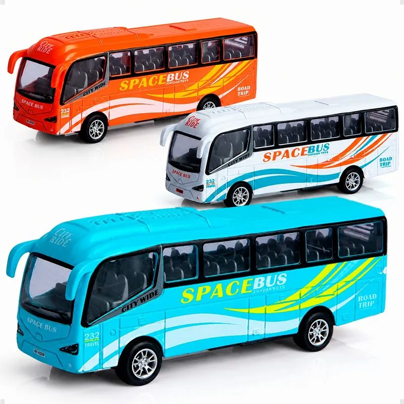 ONIBUS COLORIDO DISPLAY COM 12 UNIDADES SHINY TOYS