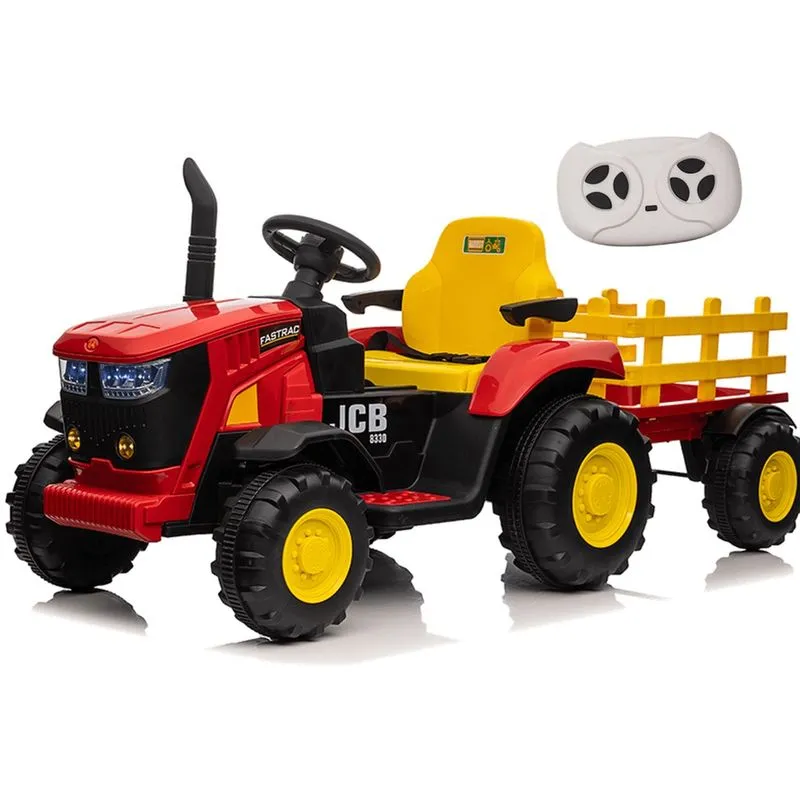 Trator Eletrico Shiny Toys jcb Fastrac 8330 12V Caçamba Controle