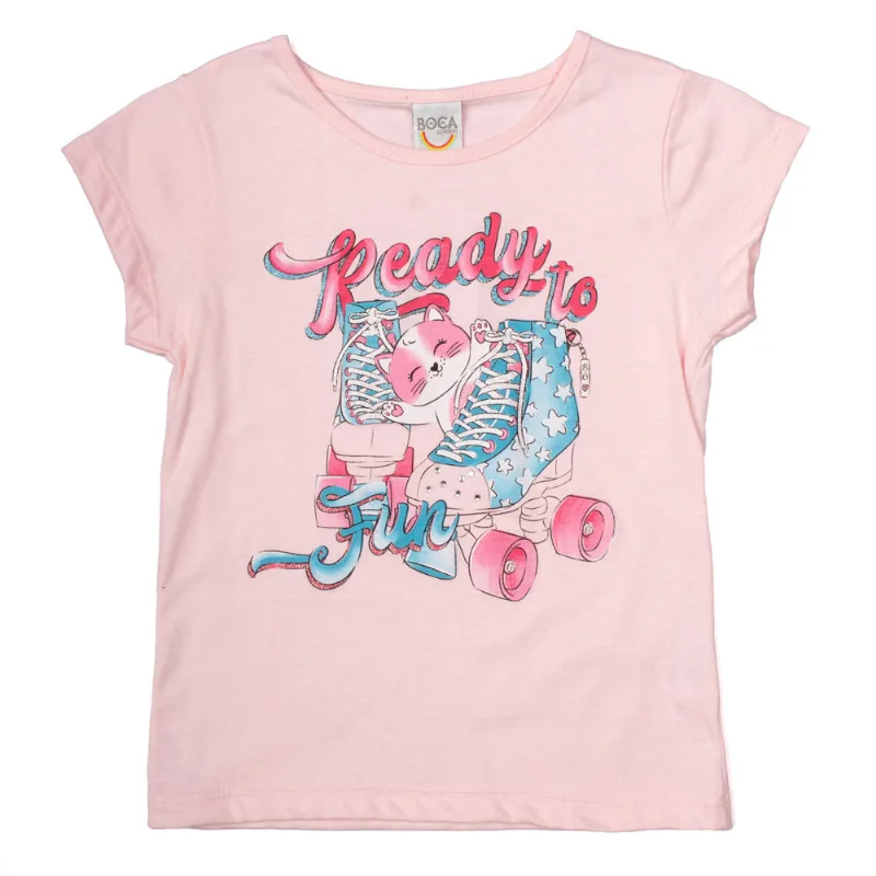 Blusa Infantil Boca Grande Menina Ready to Fun Rosa Claro - 3