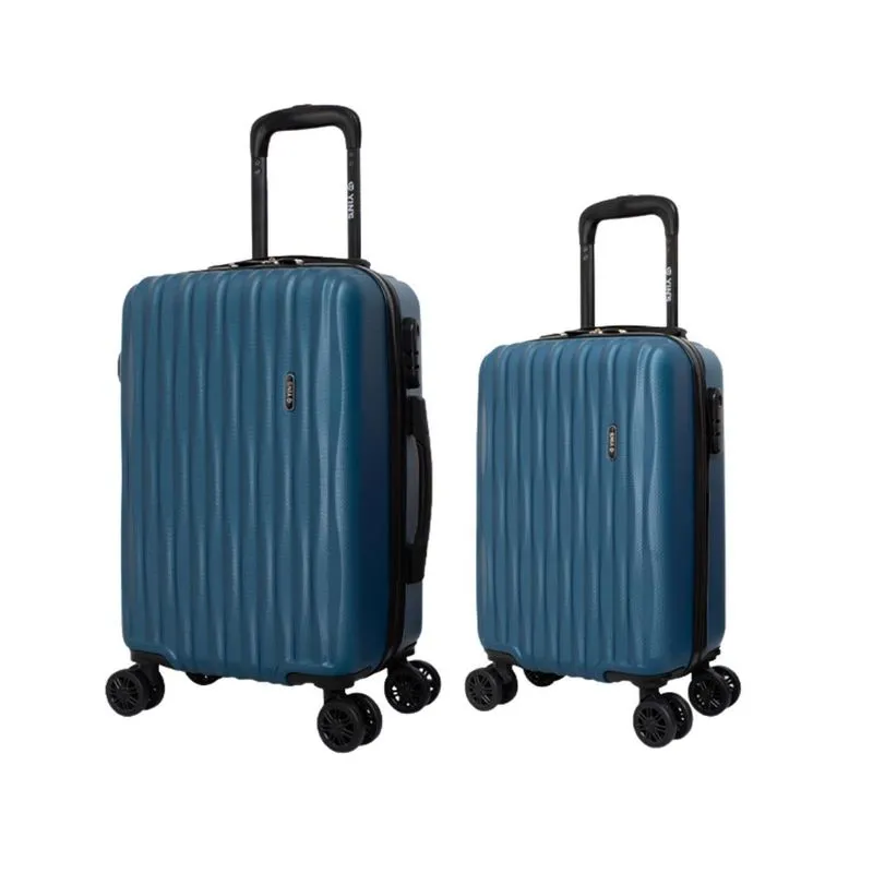 Kit 2 Malas Bordo 10kg E Média 23kg 360 Ys21057 Yins - Azul