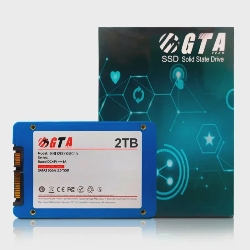 Ssd 2tb 2.5 Sata 3 560mb/s Leit - 520mb/s Grav SSD2000GB2,5 gta Tech