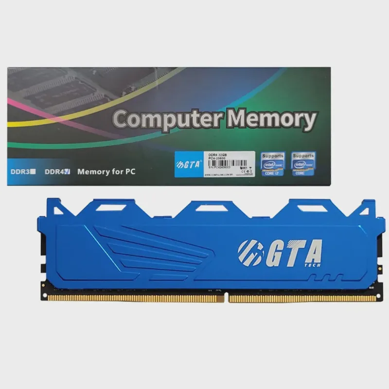 Memoria 32gb Ddr5 4800 CL40 1.1V Desktop c/ Dissipador udimm GT32G4800DDR5DC gta Tech