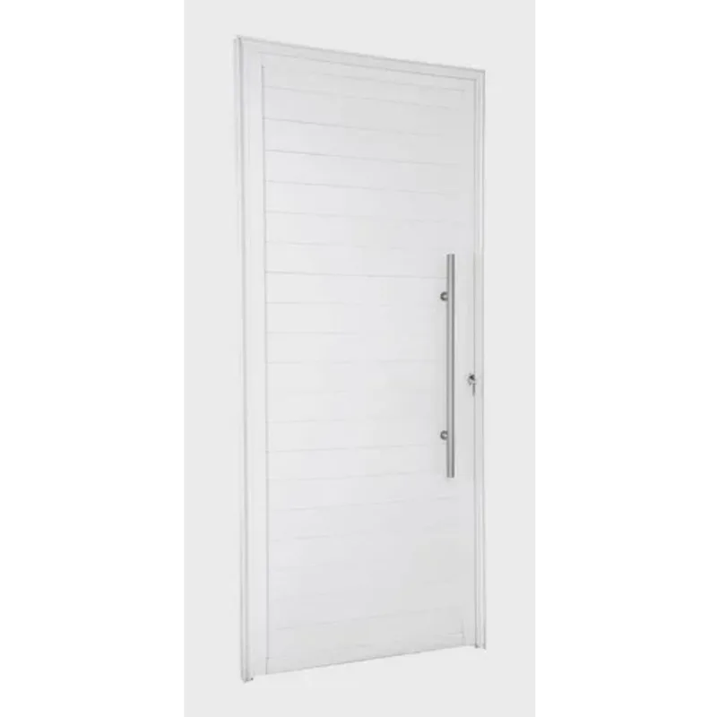 Porta De Alumínio Lambril 2,10 X 1,00 Linha 25 Premium Com Puxador