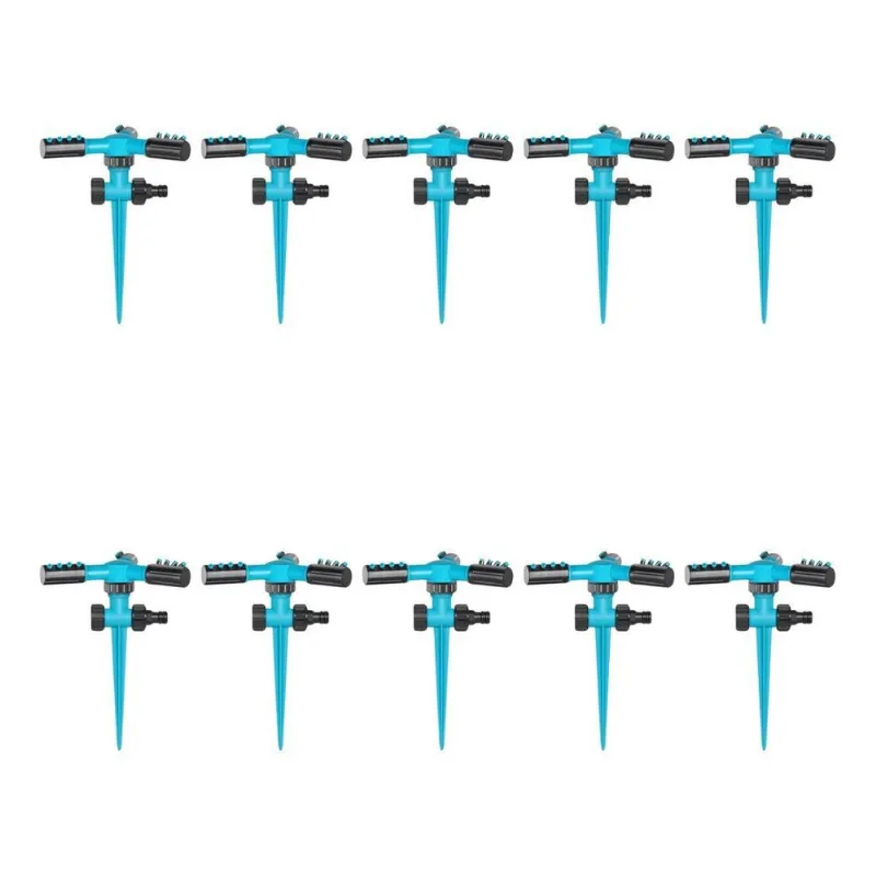 Kit 10 Irrigador Aspersor 360 Jatos Grama Jardins Horta