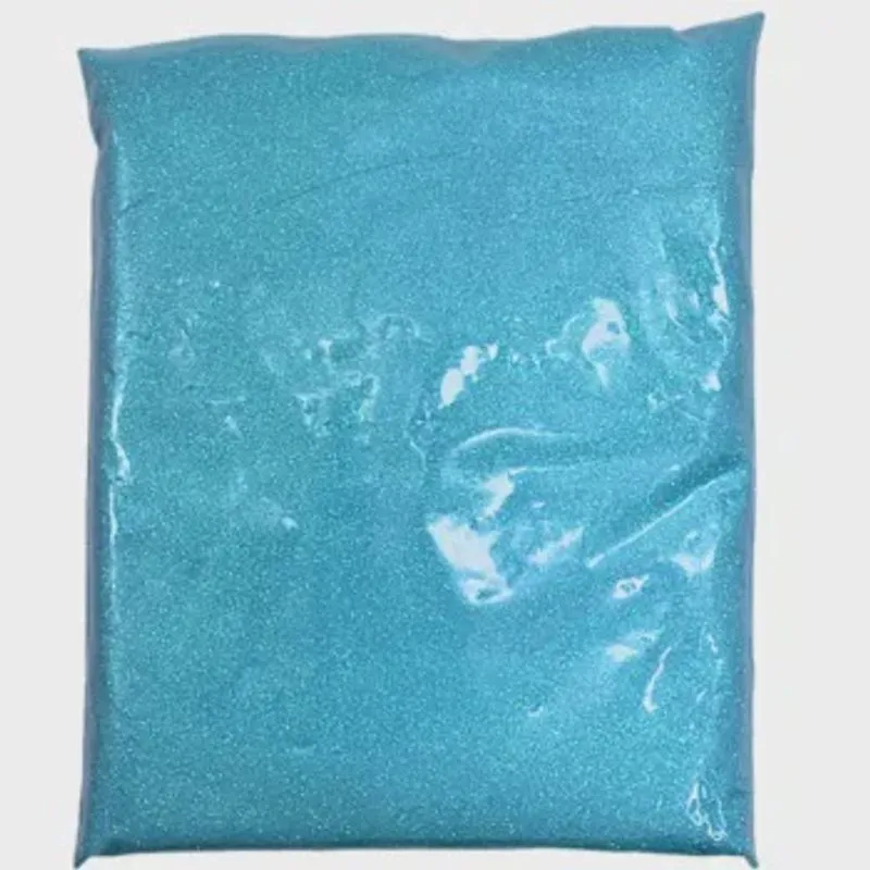 Glitter Purpurina Em Pó Neon Irisado Azul Turquesa c/500gr Mm Biju