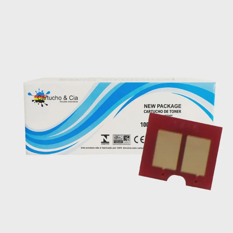 Chip hp CE322A 128A amarelo CM1415FN CM1415FNW CP1525NW 1.300 páginas - cartucho & cia
