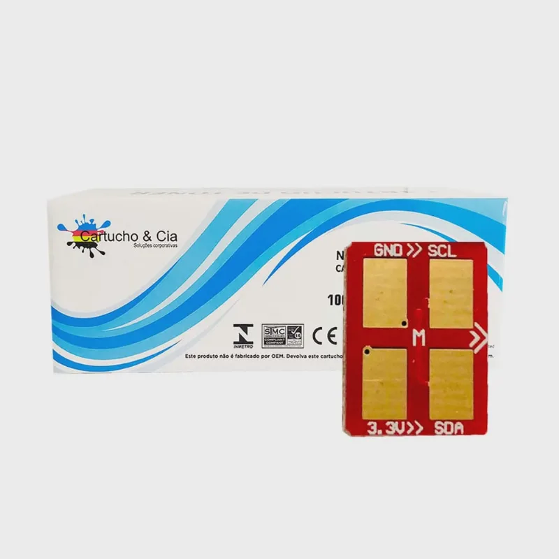 Chip samsung CLP300 magenta CLP300N CLX2160 CLX2160N CLX3160N CLX3160FN 1.000 páginas - cartucho & cia