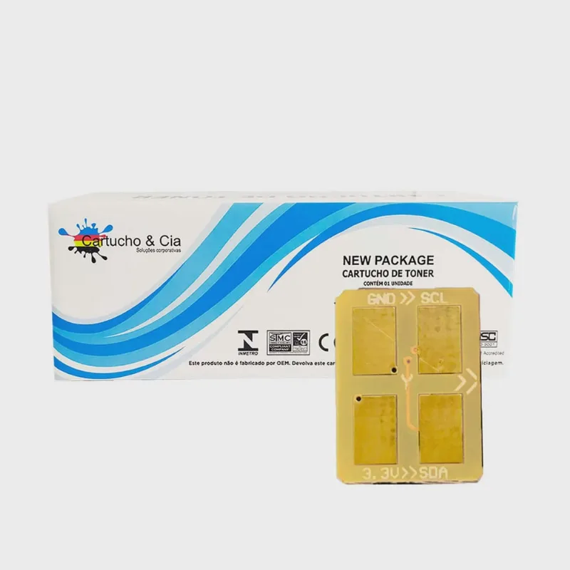 Chip samsung CLP300 yellow CLP300N CLX2160 CLX2160N CLX3160N CLX3160FN 1.000 páginas - cartucho & cia
