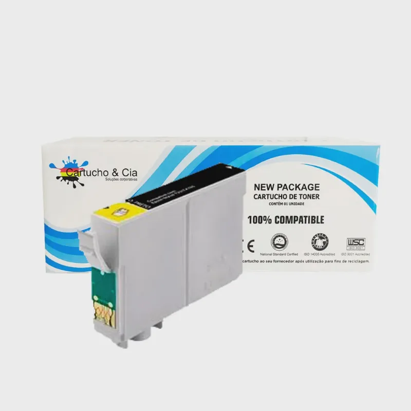 Cartucho de tinta compatível com epson T073120 T073 73N preto T10 T20 TX200 TX209 TX210 CX7300 12ML - Cartucho & Cia