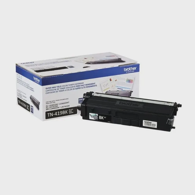 Toner Brother Tn419BK Preto HLL8360 L8610 Original 9K